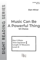 Music Can Be a Powerful Thing SA choral sheet music cover